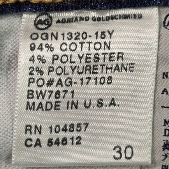 Adriano Goldschmied Jeans Women's Size 30 Tomboy Crop Relaxed Straight Capri Low - Picture 9 of 10